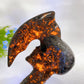19cm Hand Carved Natural Crystal Skull Axe Crystal Healing Bulk Wholesale