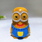 2.7" Yellow Jade Minion with Painting Carving Crystal Healing Bulk Wholesale