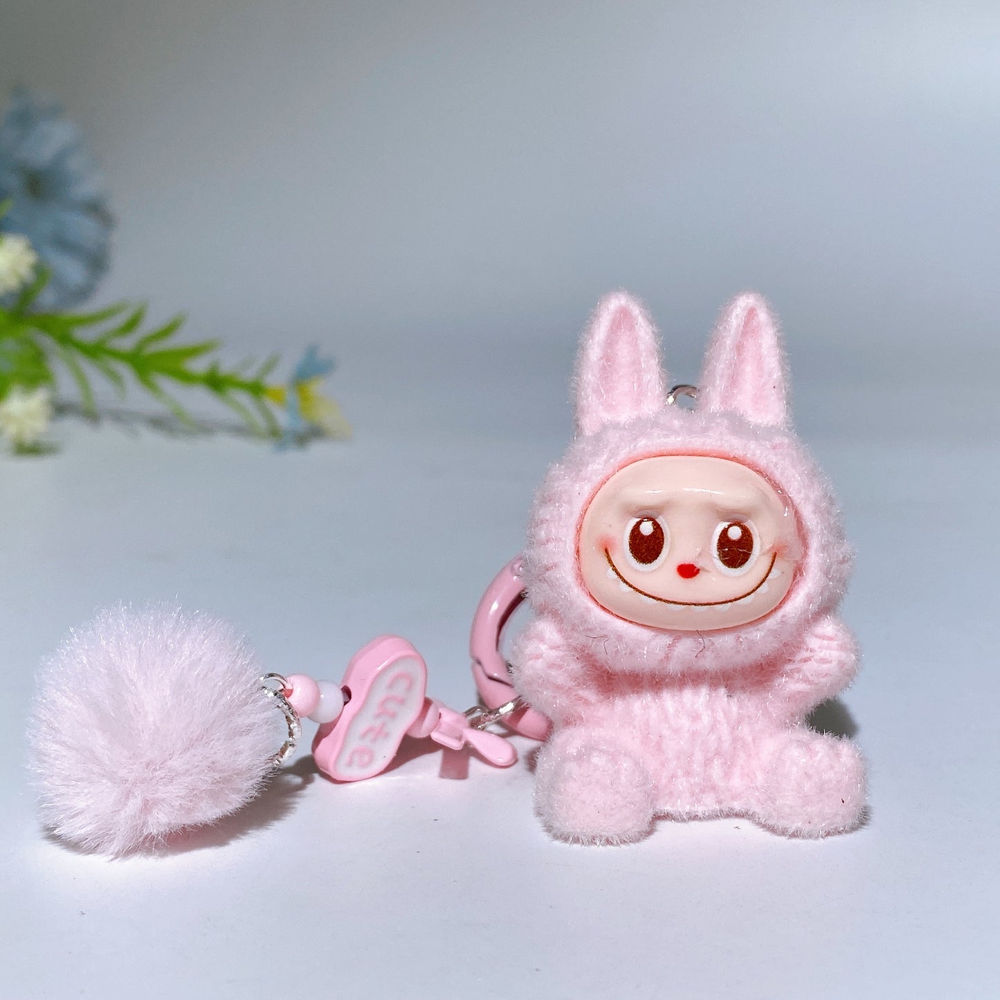 Labubu Key Chain Bag Hanging Ornament Crystal Healing Bulk Wholesale