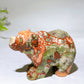 3.1" Natural Money Agate Polar Bear Carving Crystal Healing Bulk Wholesale