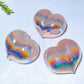 2.4" Aura Crystal Peach Heart Carving Crystal Healing Bulk Wholesale