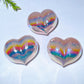 2.4" Aura Crystal Peach Heart Carving Crystal Healing Bulk Wholesale