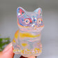 1.9" Aura Crystal Cat Carving Crystal Healing Bulk Wholesale