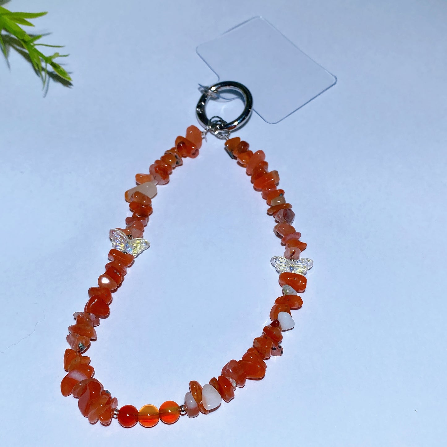 15cm Natural Gemstone Crystal Chips Phone Charm Crystal Healing Bulk Wholesale