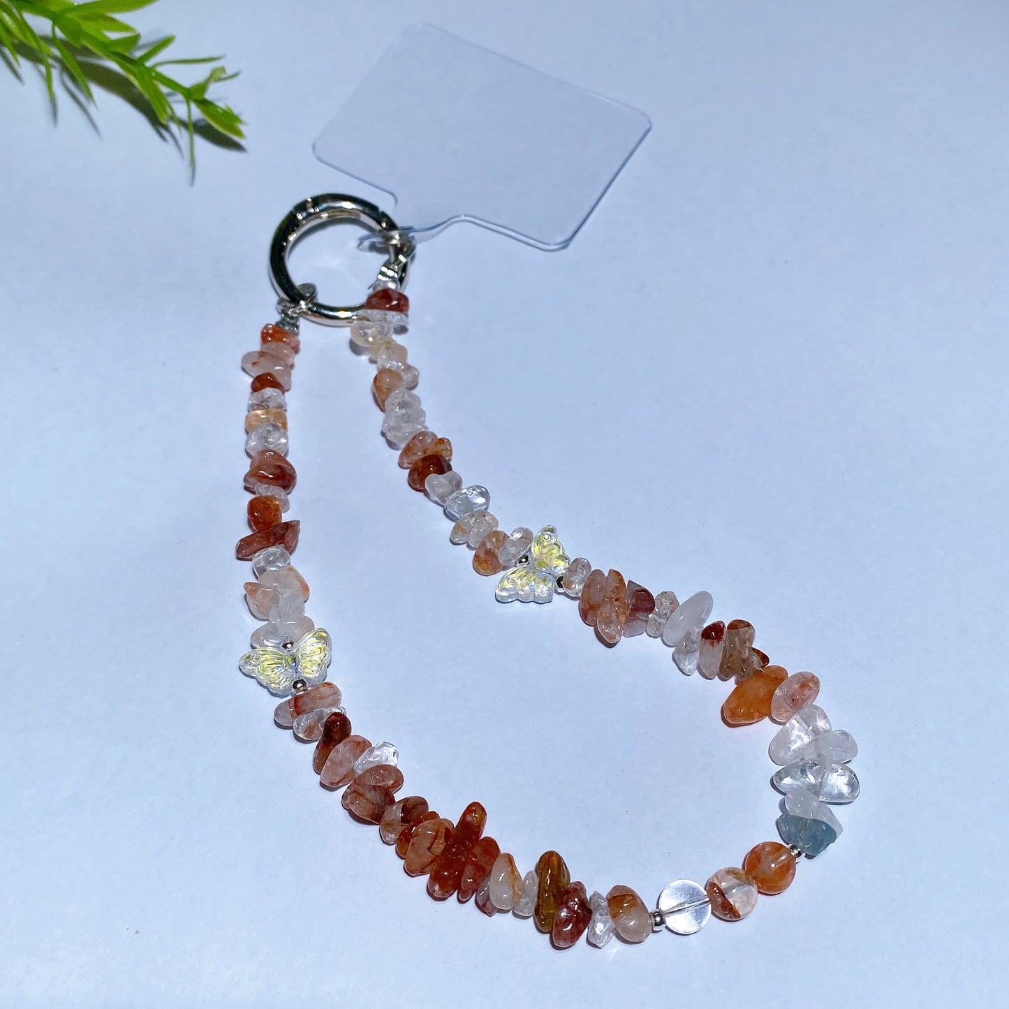 15cm Natural Gemstone Crystal Chips Phone Charm Crystal Healing Bulk Wholesale