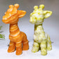 20cm Hand Carved Orange Calcite Serpentine Giraffe Crystal Healing Bulk Wholesale