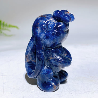 2.6" Crystal butterfly Hovering Over Rabbit Nose Carving Crystal Healing Bulk Wholesale