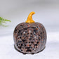 2.4" Crystal Pumpkin with Skulls Decor Carving Crystal Healing Bulk Wholesale