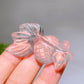 2.1" Natural Gemstone Golden Fish Carving Crystal Healing Bulk Wholesale