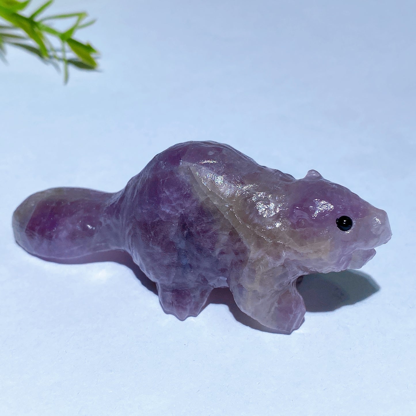 3.0" Natural Crystal Beaver Carving Crystal Healing Bulk Wholesale