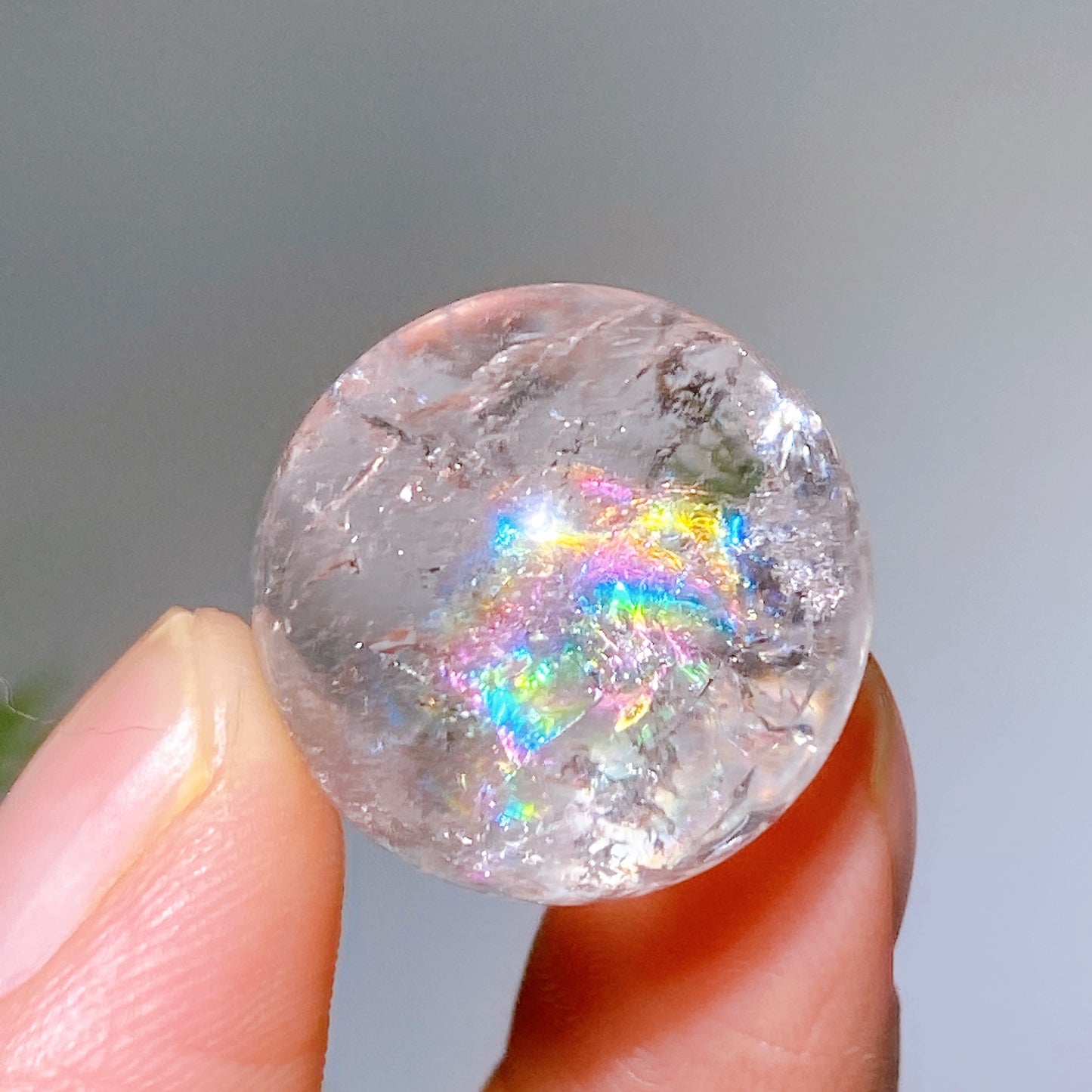 20-22mm Crack Clear Quartz Sphere Crystal Healing Bulk Wholesale