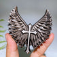 3.2" Silver Obsidian Wing Carving Crystal Healing Bulk Wholesale