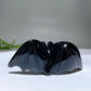 3.5" Black Obsidian Bat Carving for Halloween Wholesale