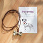 Pet Natural Crystal Bone Necklace Gift Box – Wear the Bond with Your Furry Friend