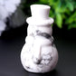 2.35" Howlite Snowman Crystal Carvings Best Crystal Wholesalers