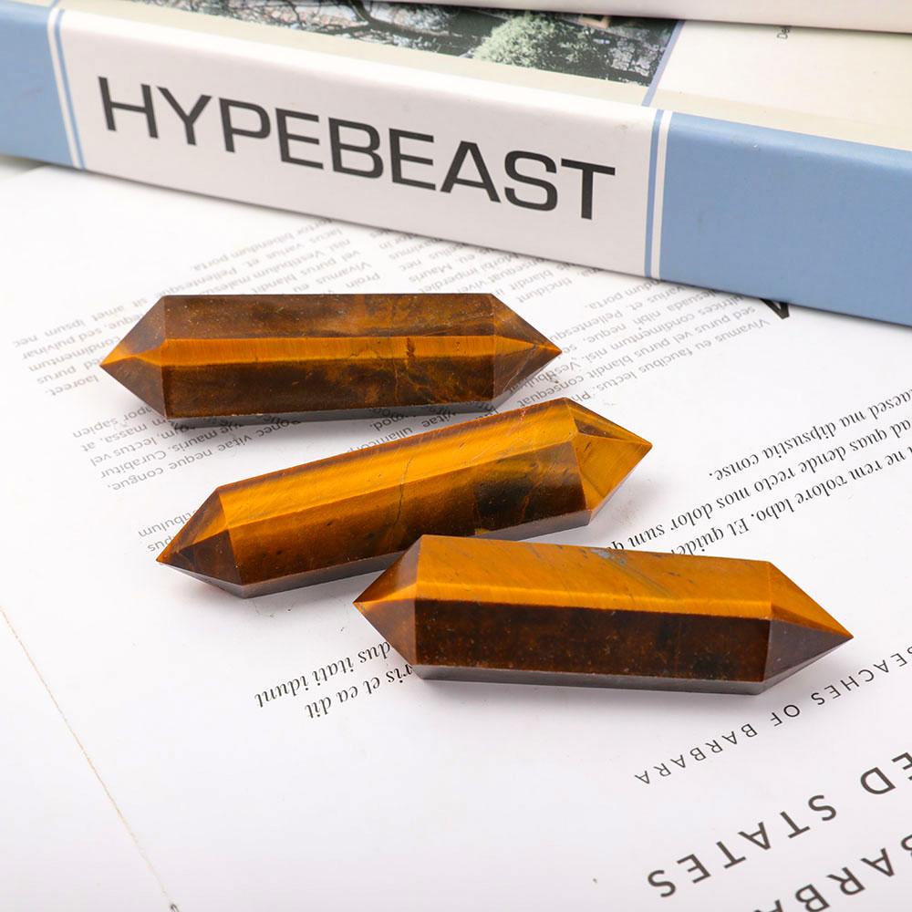 Tiger Eye Double Terminated Towers Points Bulk Best Crystal Wholesalers