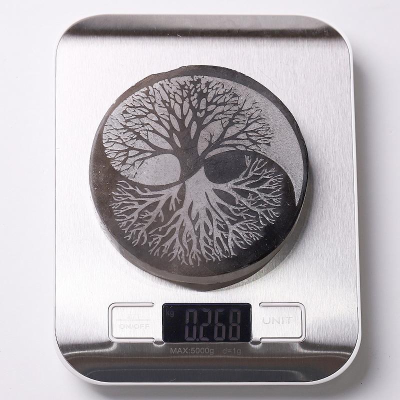 4" Selenite Plate with Print Bulk Best Crystal Wholesalers