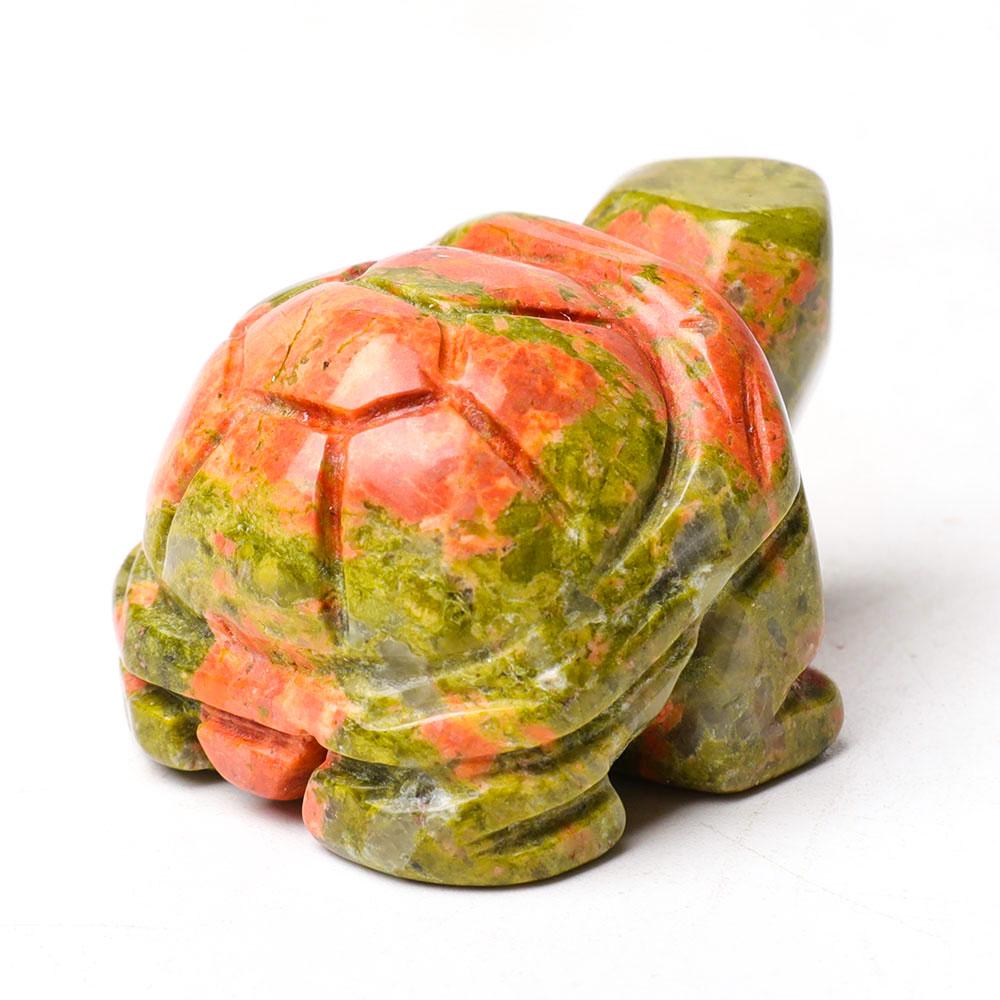 1.5" Unakite Crystal Carving Animal Bulk Turtle Best Crystal Wholesalers