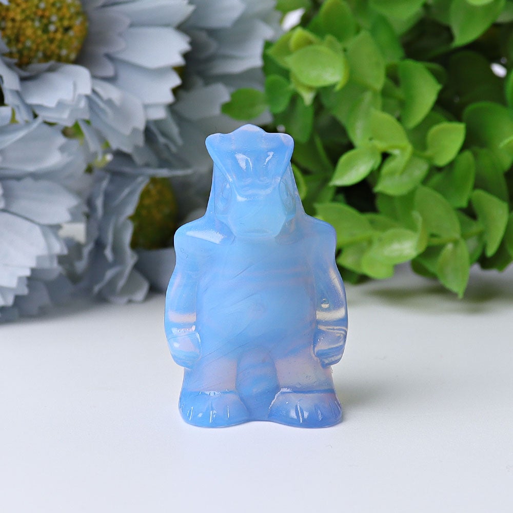 1.88" Blue Opalite Dinosaur Crystal Carving Best Crystal Wholesalers