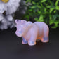 3" Pink Opalite Cow Hand Carving Healing Crystal Carving Animal Bulk Best Crystal Wholesalers