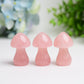 2.0" Rose Quartz Mushroom Crystal Carving Plants Bulk Crystal wholesale suppliers