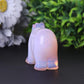 3" Pink Opal Bear Carving for Collection Crystal Gift Animal Bulk Best Crystal Wholesalers