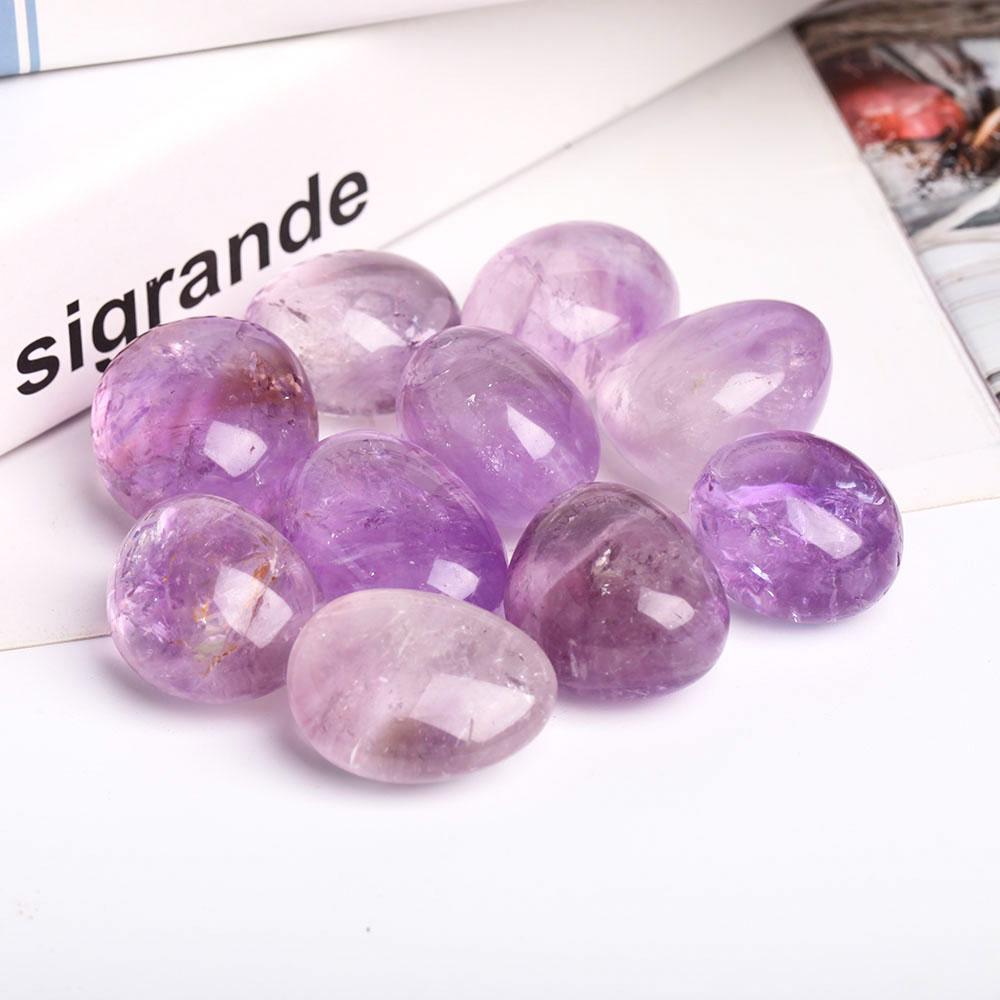 Amethyst Tumbled Stones in Bulk- Free shipping