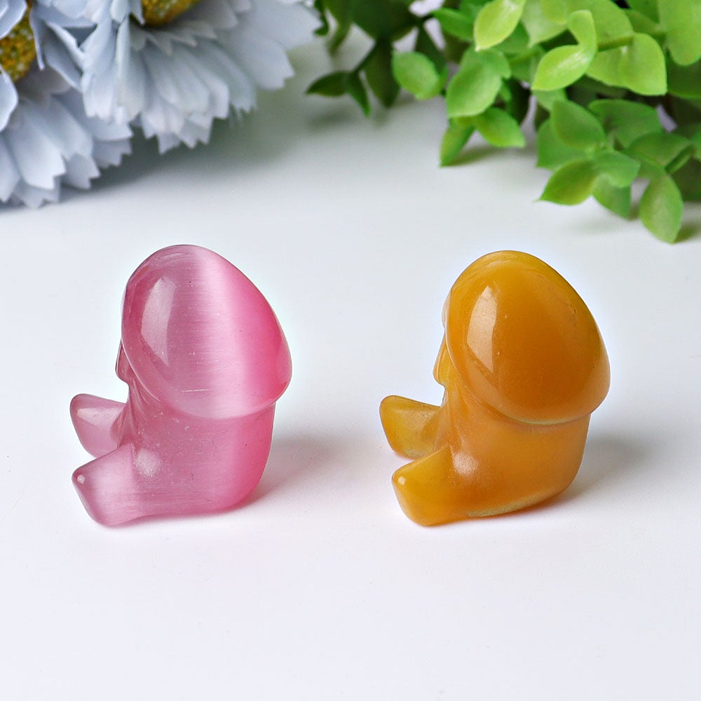 1.45" Cat‘s  Eye Priapus Crystal Carvings Best Crystal Wholesalers