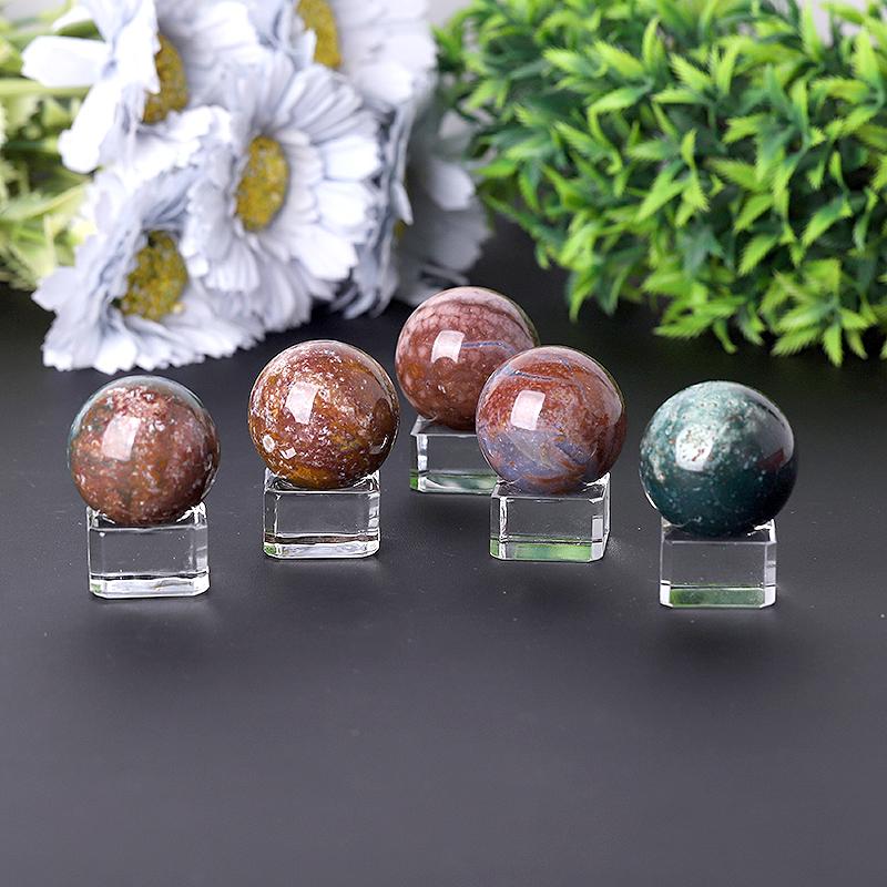 2.0"-4.0" Ocean Jasper Sphere Best Crystal Wholesalers
