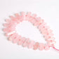 Rose Quartz Crystal Point Chain String for DIY Best Crystal Wholesalers