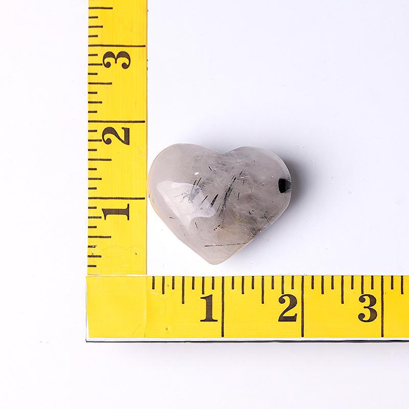 2.0" Black Tourmaline Heart Shape Crystal Carvings Best Crystal Wholesalers