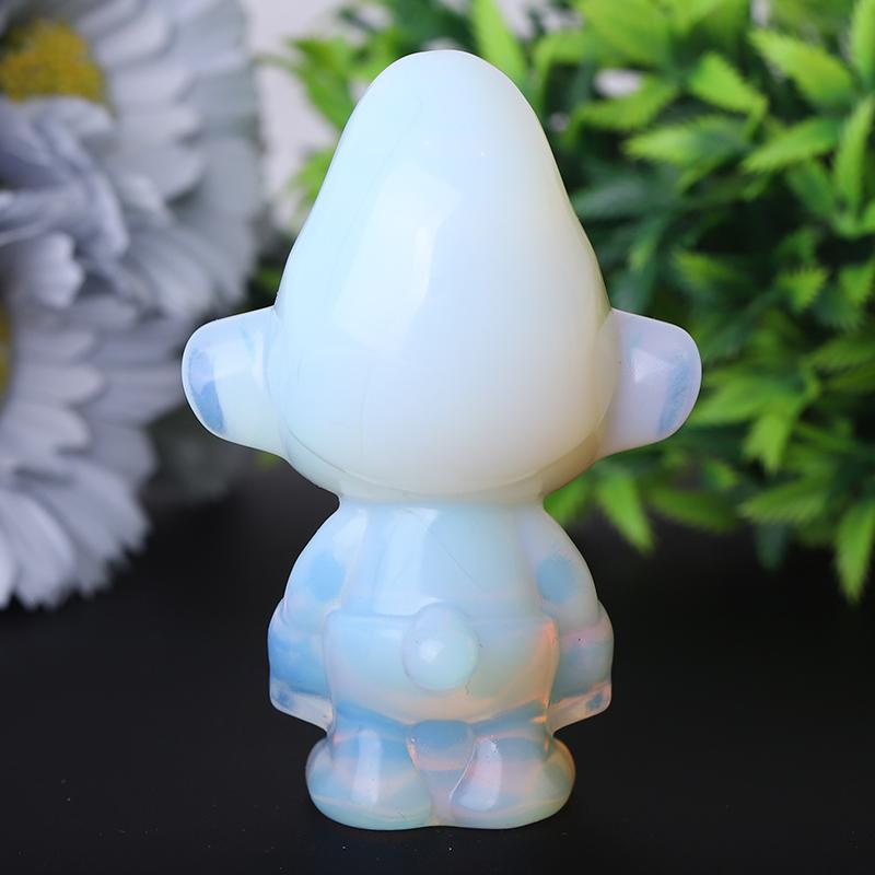 2.8" Opalite Smurfs Crystal Carvings Cartoon Bulk Best Crystal Wholesalers