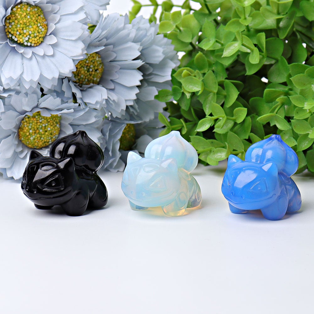 1.8" Bulbasaur Crystal Carvings Cartoon Bulk Best Crystal Wholesalers