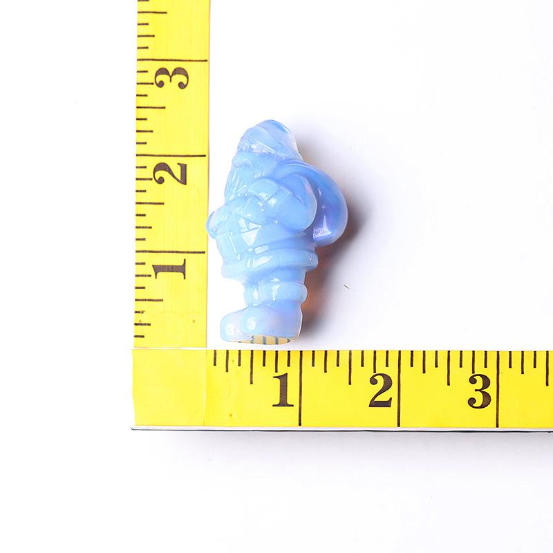 2" Blue Opalite Santa Claus Crystal Carvings for Christmas Best Crystal Wholesalers