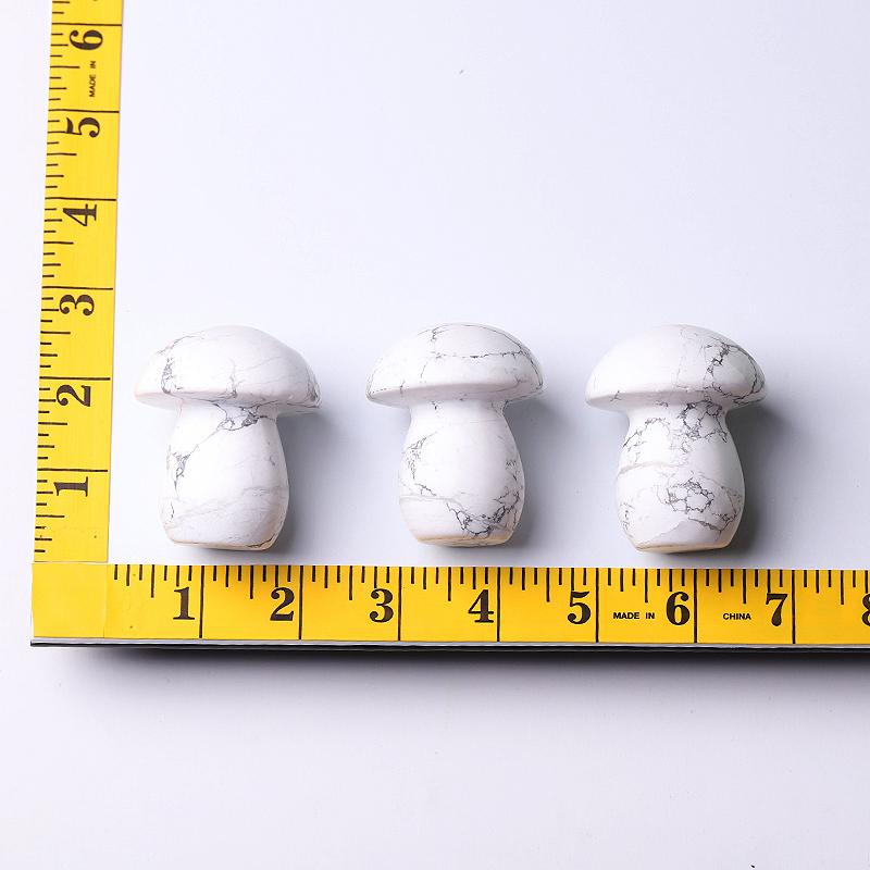 2" Howlite Mushroom Crystal Carvings Plants Bulk Best Crystal Wholesalers