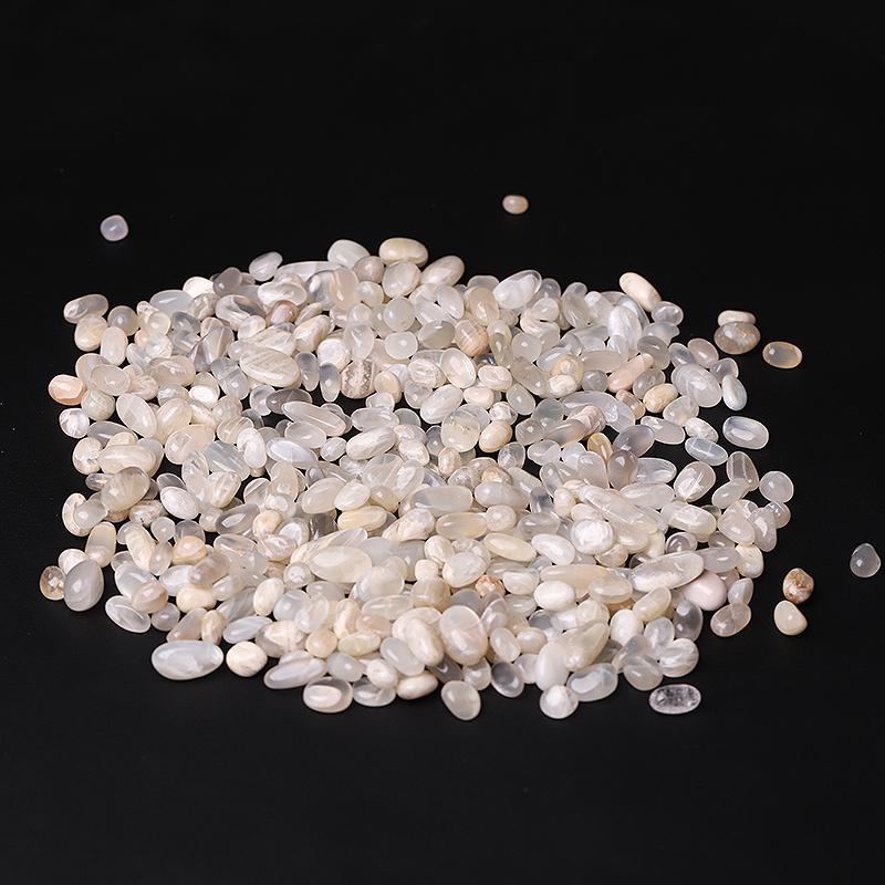 0.1kg Round Shape Natural Moonstone Chips Crystal Chips for Decoration Best Crystal Wholesalers