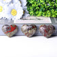2.0-2.5"Dragon Blood Stone Heart Shape Crystal Carvings Best Crystal Wholesalers