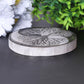 4" Selenite Plate with Print Bulk Best Crystal Wholesalers