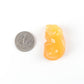 Yellow Jade Crystal Carving Cat 1.5"