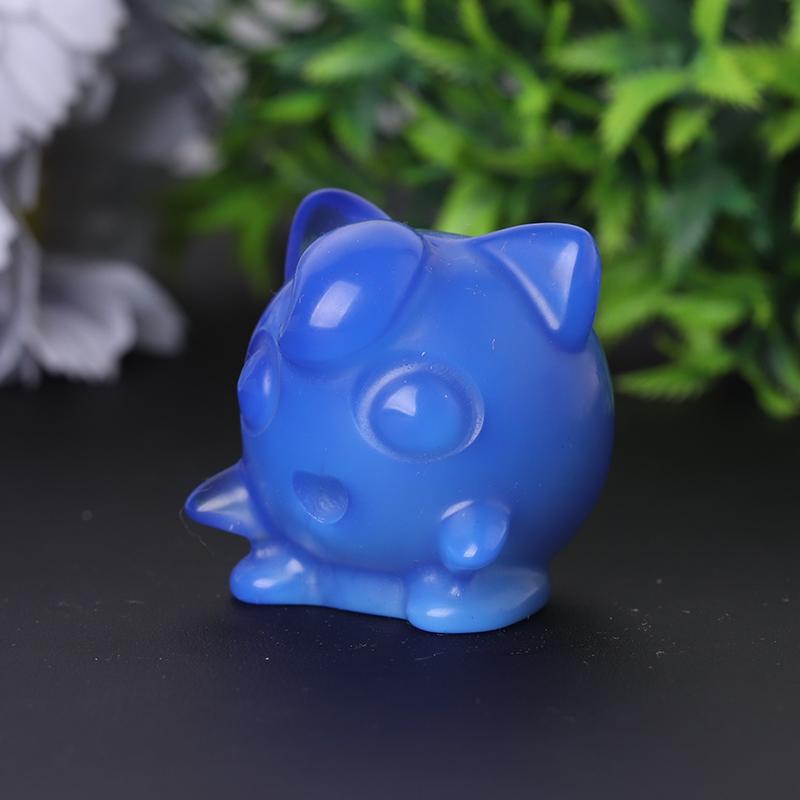 2" Blue Opalite Crystal Jigglypuff Carvings Best Crystal Wholesalers