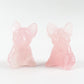 2" Rose Quartz Crystal Carving Dog Free Form Animal Bulk Best Crystal Wholesalers