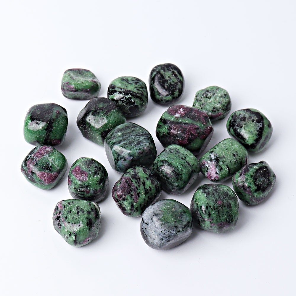 Ruby Bulku 0.1kg Ruby in Zoisite Crystal bulk tumbled stone Crystal wholesale ...