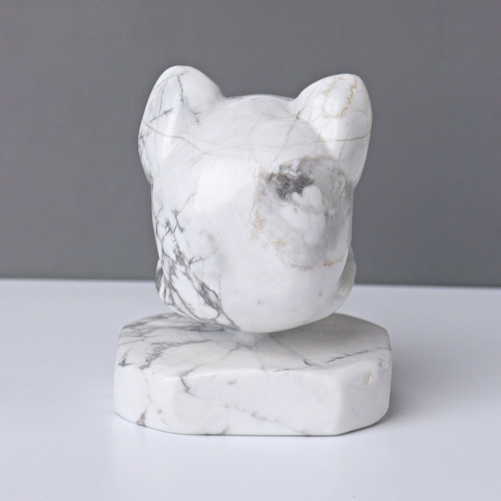 2.5" Howlite Skull Crystal Carvings Best Crystal Wholesalers