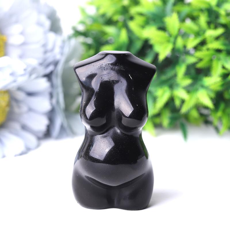 3" Black Obsidian Crystal Model Carvings Best Crystal Wholesalers