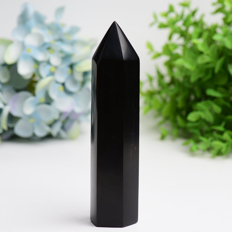 6.0"-8.0" Black Tourmaline Crystal Tower Bulk Crystal wholesale suppliers