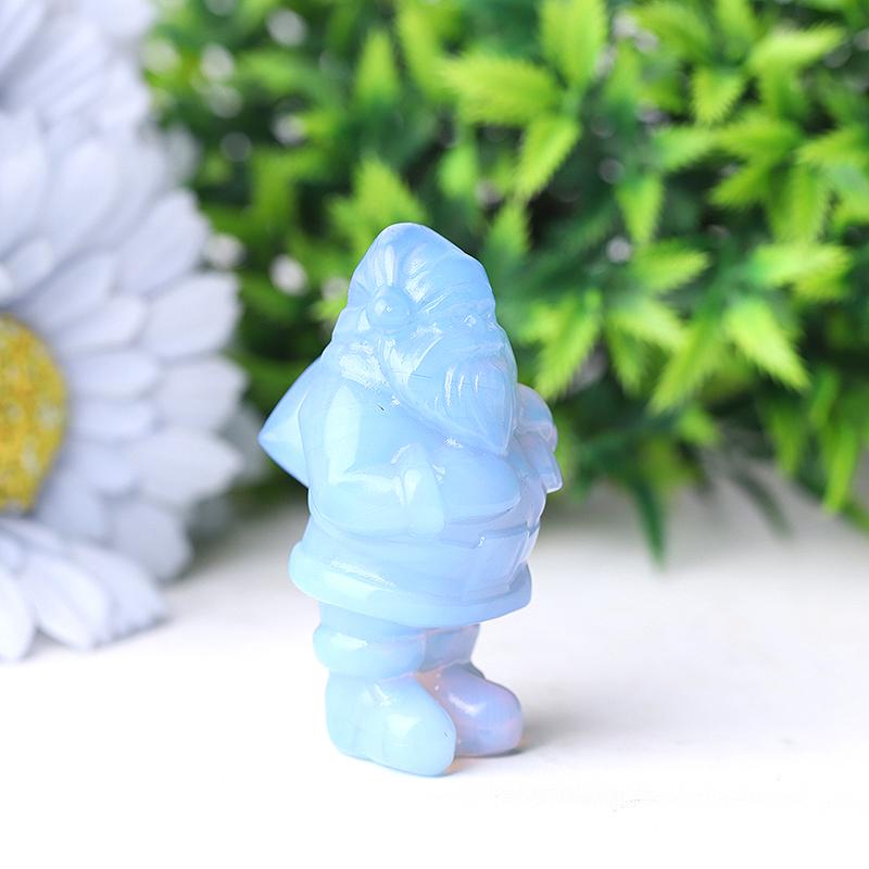 2" Blue Opalite Santa Claus Crystal Carvings for Christmas Best Crystal Wholesalers