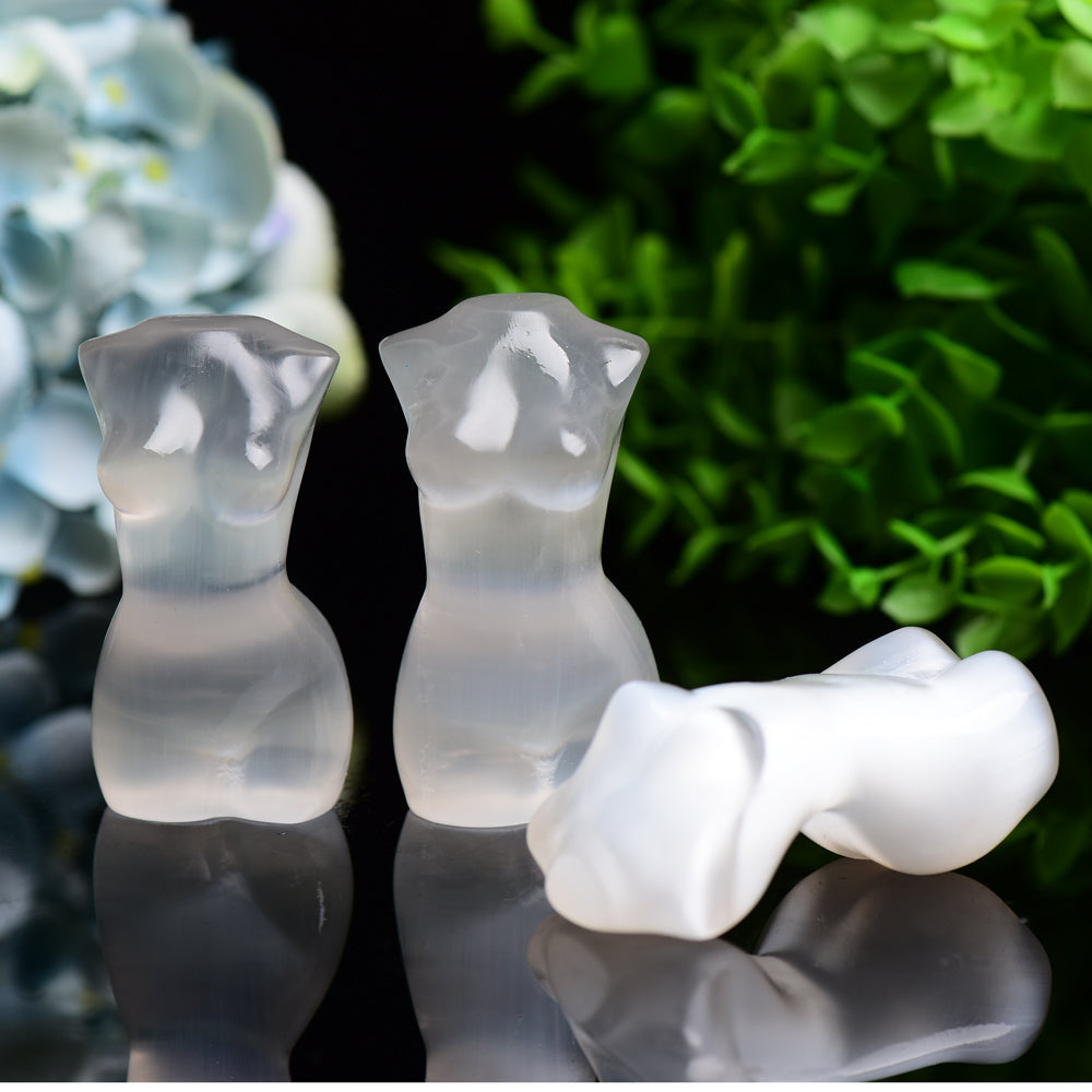 3.0" Selenite Model Carving Bulk Wholesale Best Crystal Wholesalers