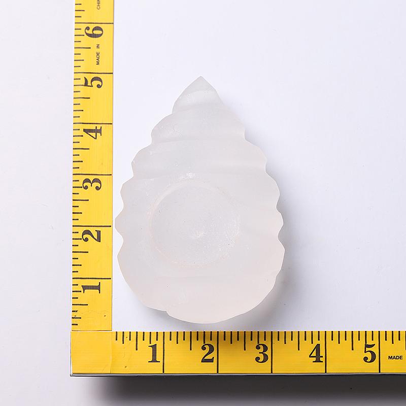 4.5" Shell Shape Selenite Candle Holder Bulk Best Crystal Wholesalers