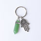 2.5“ Double Terminated Point with Devil's Eye Hand Key Chain for DIY Best Crystal Wholesalers