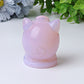 2.2" Pink Opalite Jiggly Puff Crystal Carvings Cartoon Bulk Best Crystal Wholesalers
